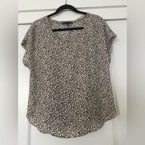 Banana Republic Animal Print Blouse NWOT